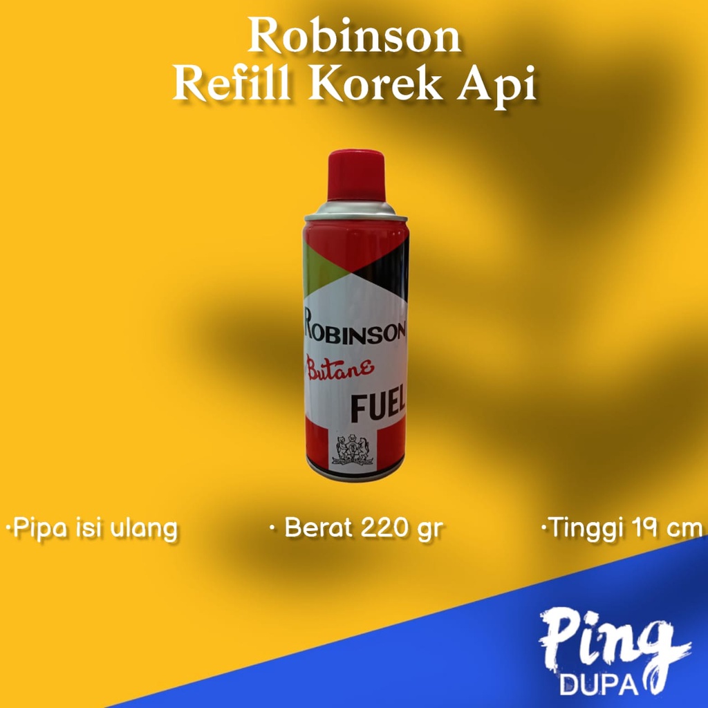 Robinson isi ulang Korek Api Gas 220Gr