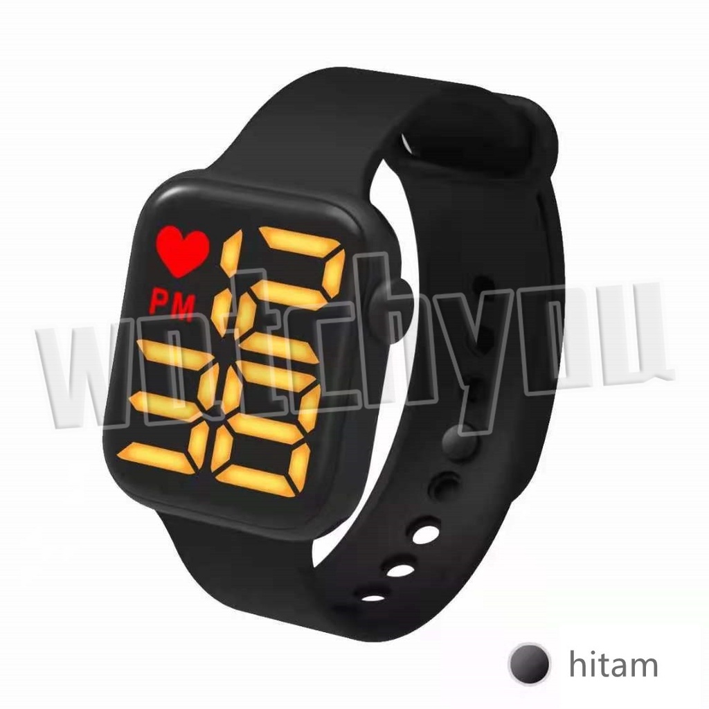 Watchyou Jam Tangan Wanita A0176 LED Digital Rubber Electronic Fashion Import  Anak Remaja Premium