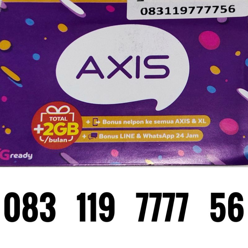 [TERMURAH] Kartu Perdana Nomor Super Cantik VIP Axis Murah No HP Handphone Bagus Request