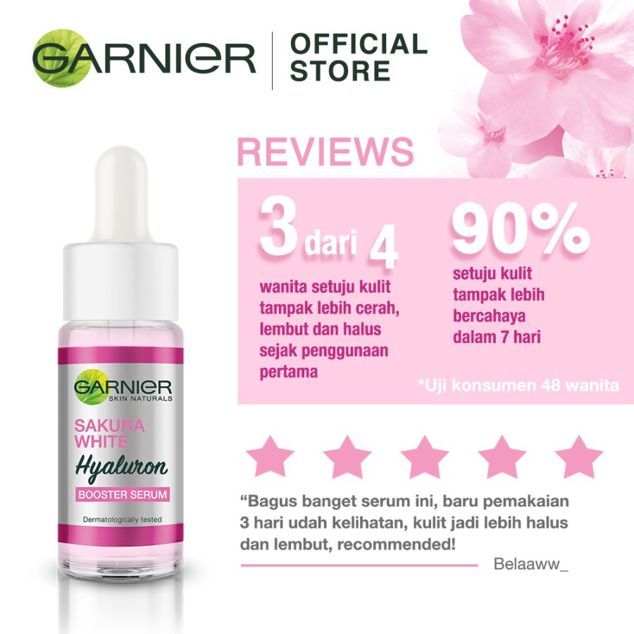 ★ BB ★ Garnier Sakura White Hyaluron 30x Booster Serum Skin Care