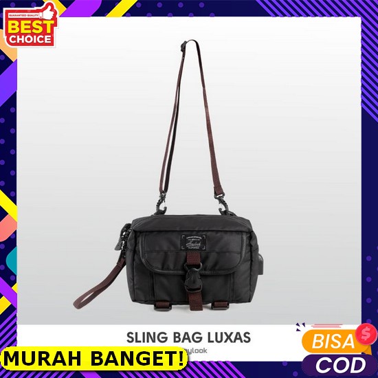 Tas Selempang Pria Premium Import Besar Mini Hitam Kecil X9U5 Simple Distro Branded Waterproof Fashi