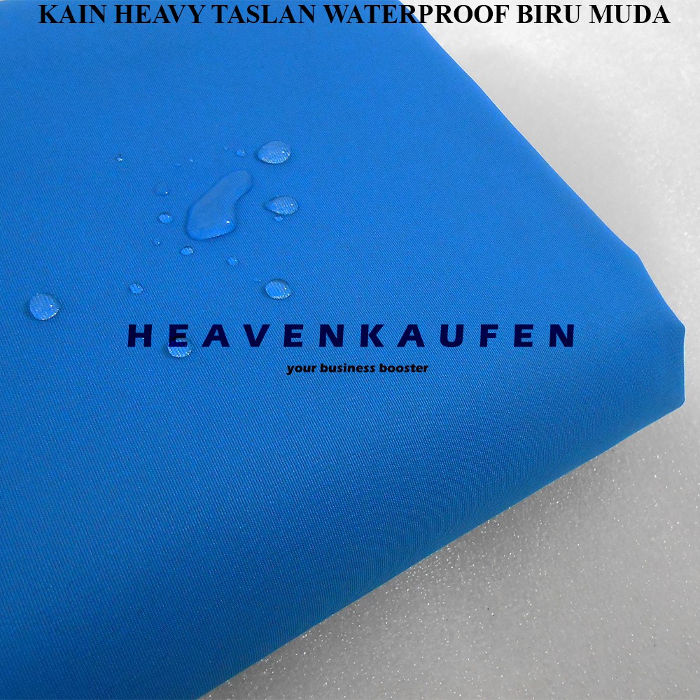 Bahan Kain Heavy Taslan Water Proof Tebal Warna Biru Muda