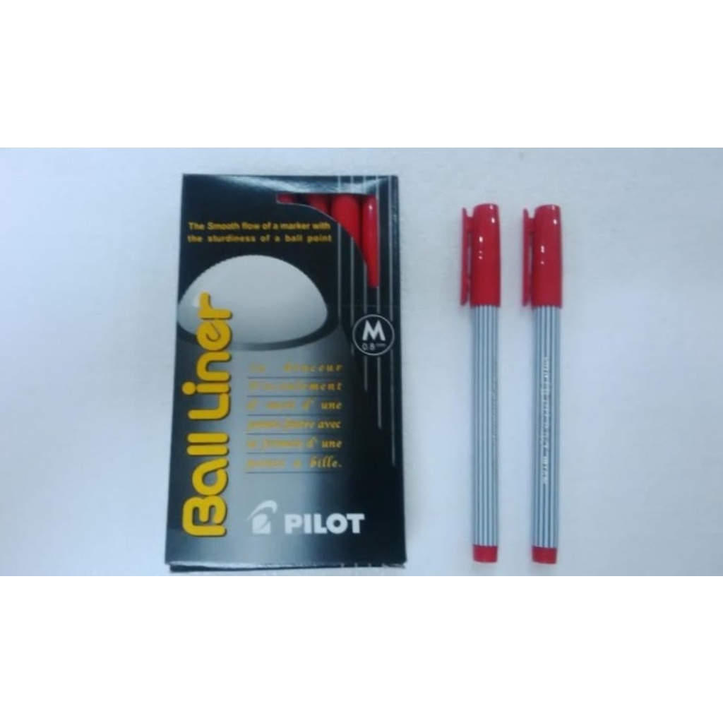 Ballpoint Pilot Balliner 0,8 Merah