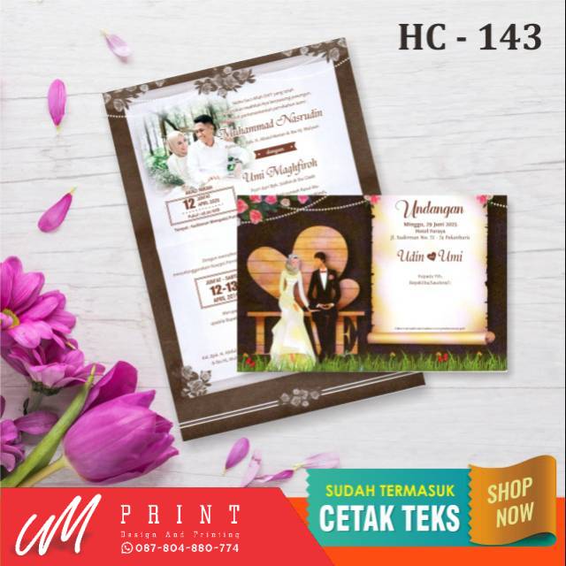 UNDANGAN NIKAH MURAH - UNDANGAN PERNIKAHAN UNIK ELEGAN - UNDANGAN BLANGKO HC