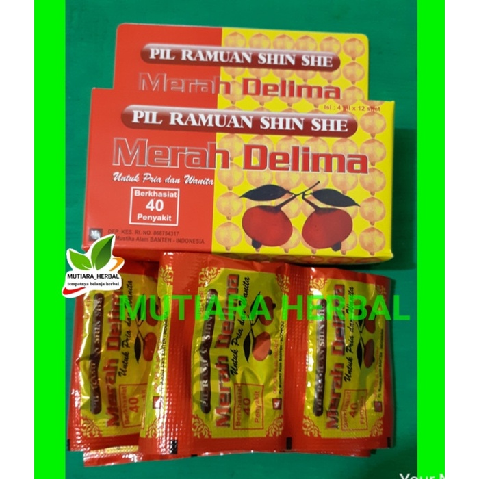COD PIL RAMUAN SHIN SHE MERAH DELIMA OBAT ASAM URAT - KOLESTEROL