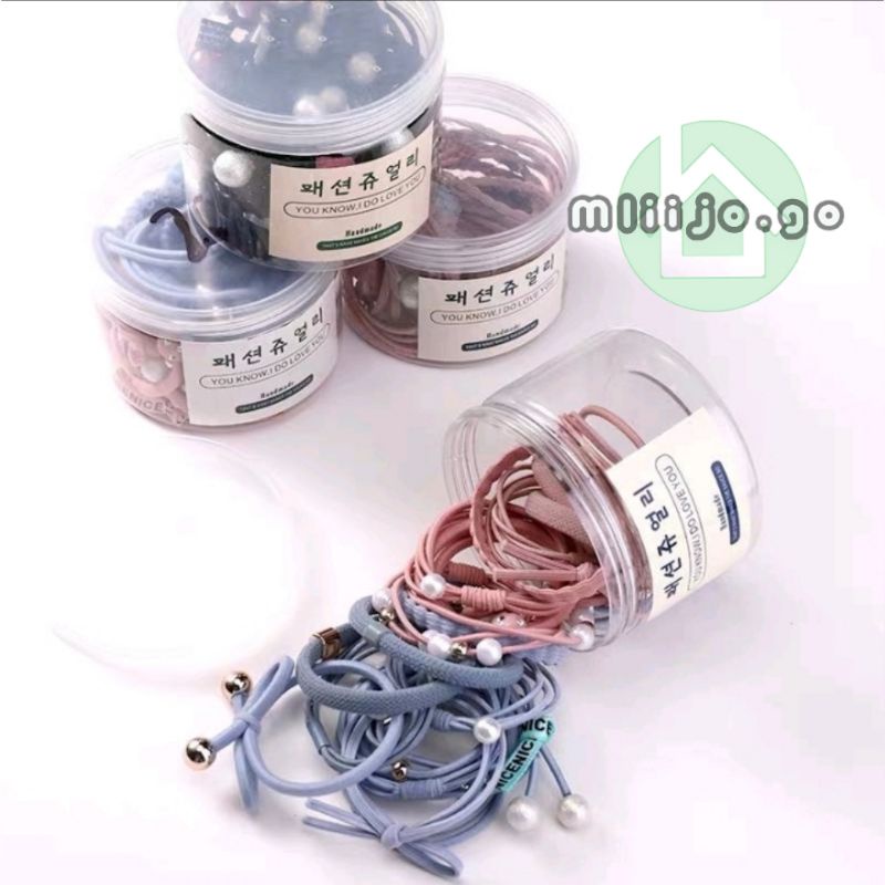 Ikat rambut korea ikat rambut wanita lucu elastis 0Ikat Rambut 12 in 1 Fashion Wanita / Accesories R