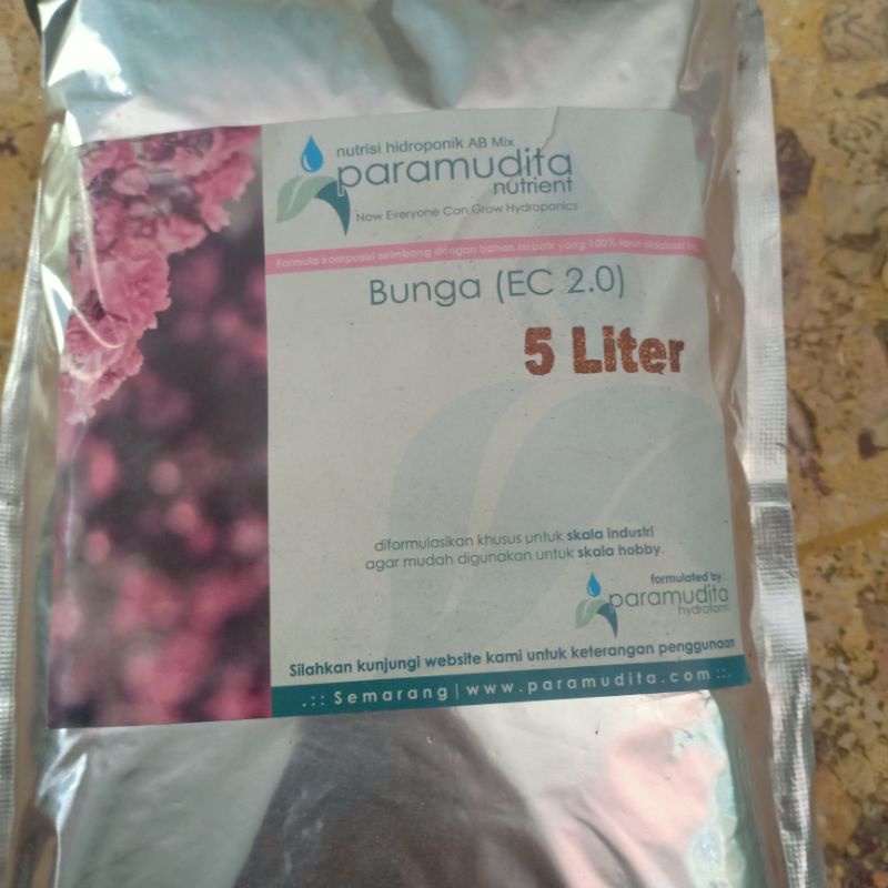 AB MIX PARAMUDITA NUTRIENT UNTUK BUNGA 5 LITER