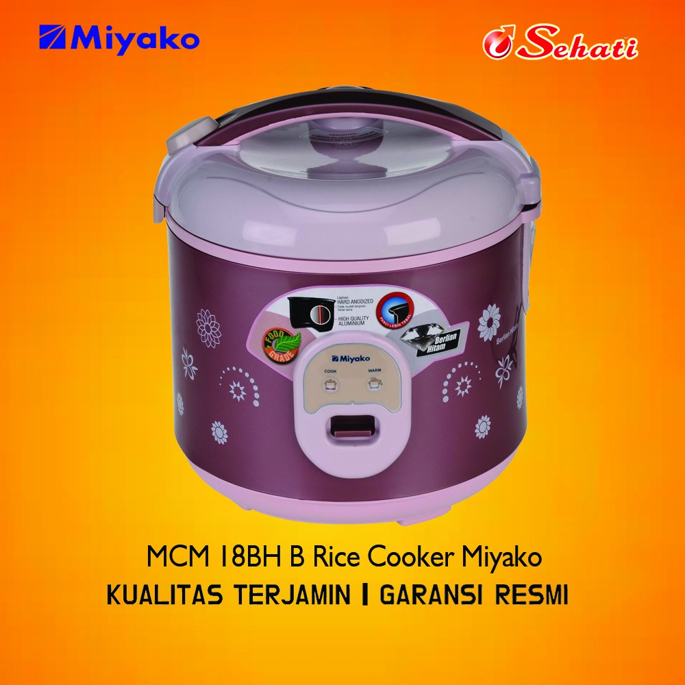 Jual Miyako MCM 18BH B Rice Cooker Miyako [1.8 L] - GARANSI RESMI ...