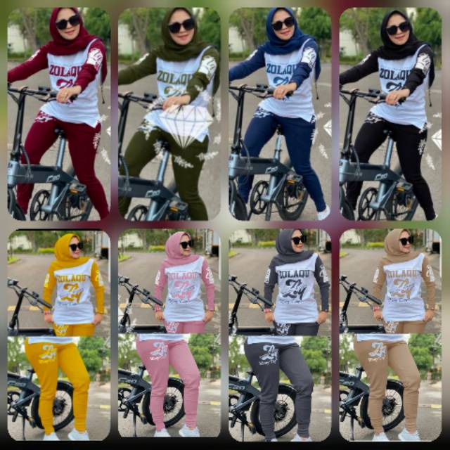 3 UKURAN L XL XXL SET GOWES ZLQ SETELAN CELANA BIKE TRAINING MR / FE ADA VIDEO REAL PICT