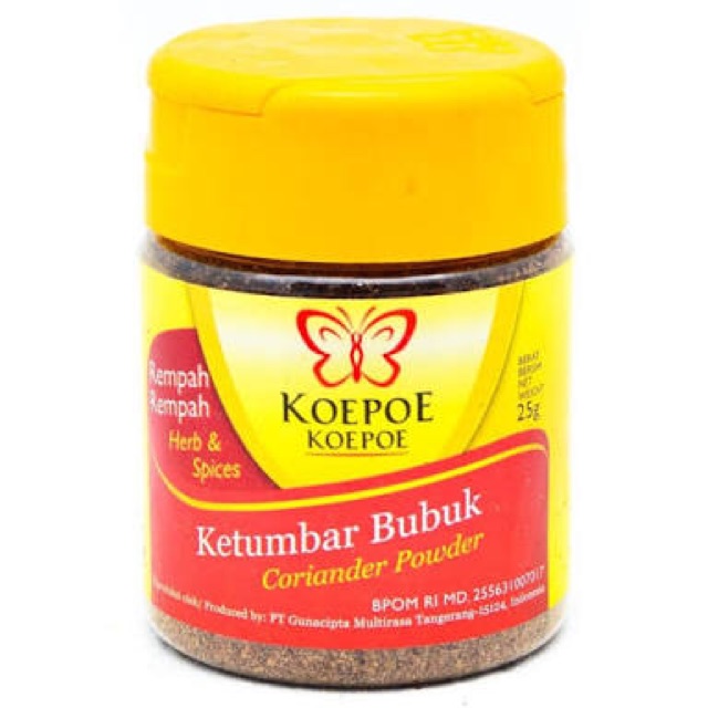 Ketumbar Bubuk Koepoe kupu 25 Gram