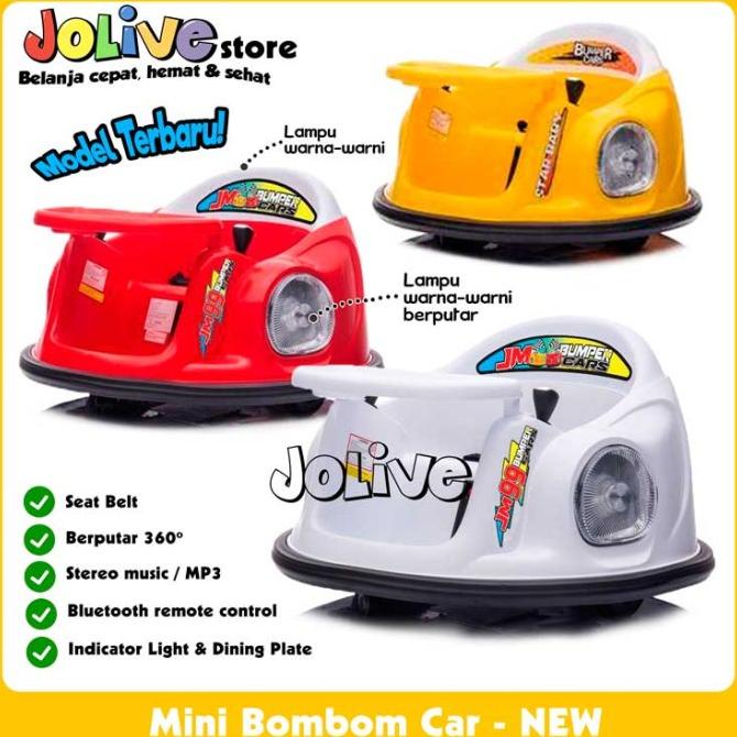 Mainan Bombomcar Anak Mobil Aki Mini Bombom Bumper Car