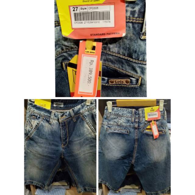 CELANA PENDEK LOIS JEANS ORIGINAL CFD306
