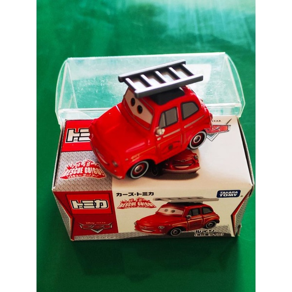 tomy takara tomica fiat luigi disney cars diecast rescue fire engine