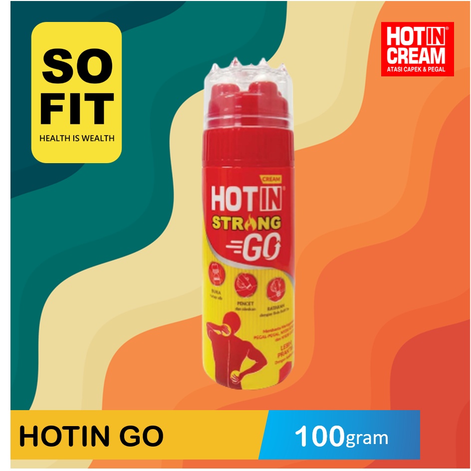 HOTIN GO Original &amp; Strong 100 gr /Hotin Cream / HOT IN Krim Pegal Nyeri Otot