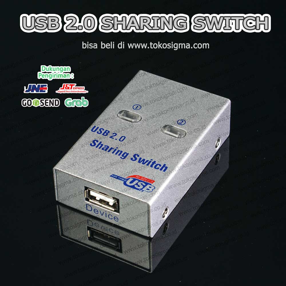 USB 2.0 SHARING SWITCH 2 PORT INPUT PC TO 1 OUTPUT USB DEVICE PRINTER