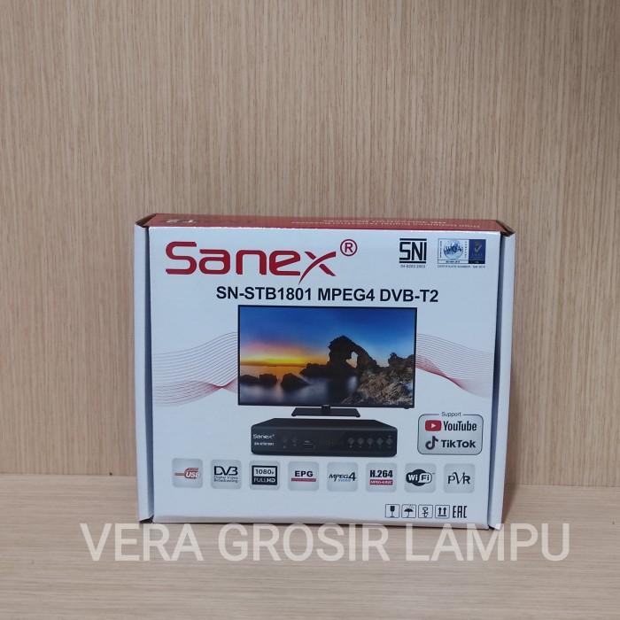 SET TOP BOX SANEX / STB TV RECEIVER DIGITAL DVB-T2 SANEX SN-STB1801