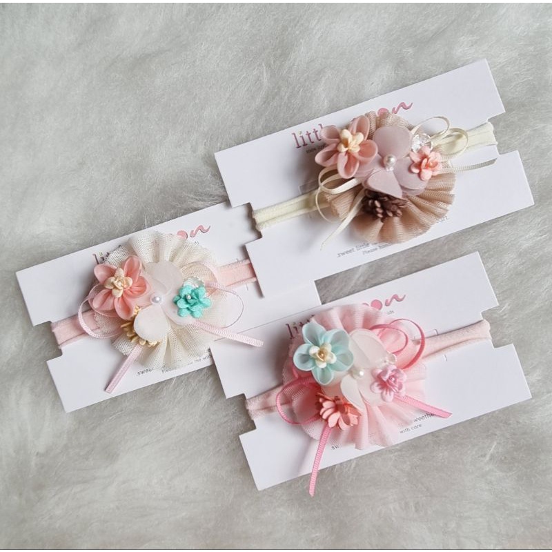 HyeRi premium baby headband bandana bayi bando bayi bando anak bando korea
