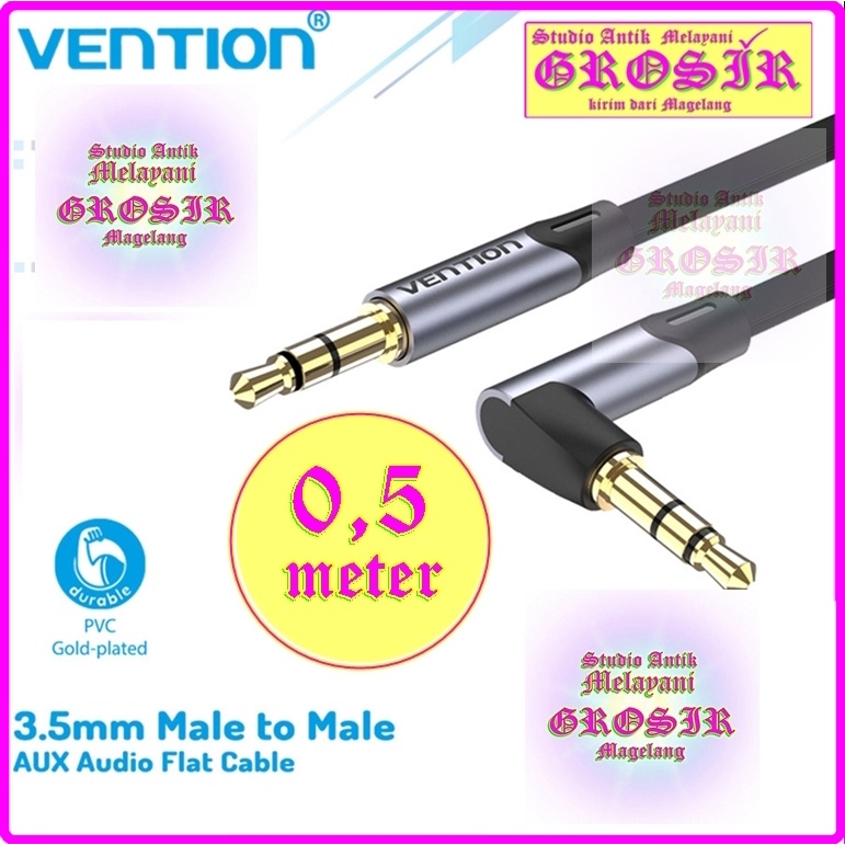 KABEL TRS SIKU 34915 - VENTION Kabel AUX FLAT L-Style Elbow 3.5mm - KABEL AUX SIKU - KABEL 3,5mm SIK
