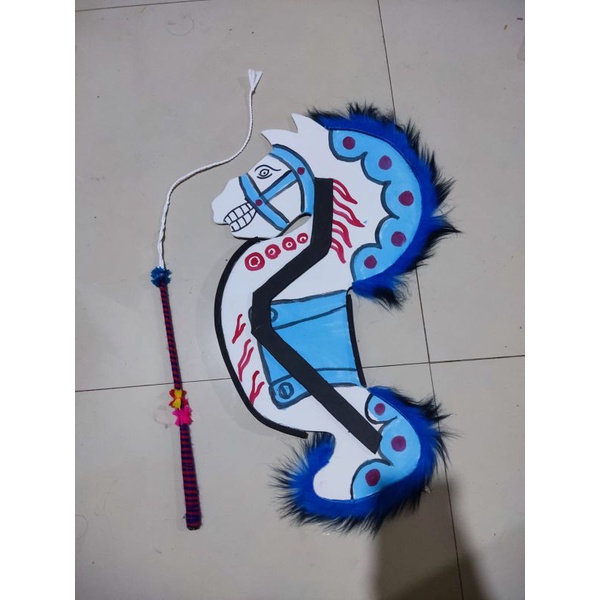 kuda lumping jaranan anak + pecut cambuk