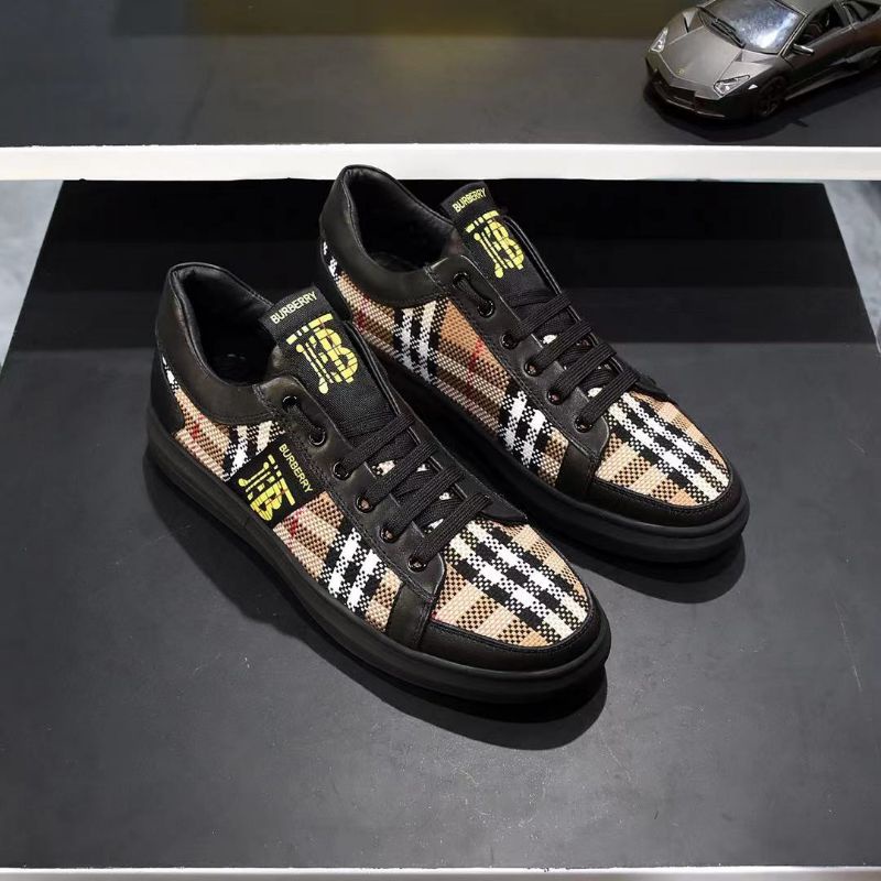 sepatu pria sneaker bur'ber'ry mirror quality shoes men cowok kets terlaris