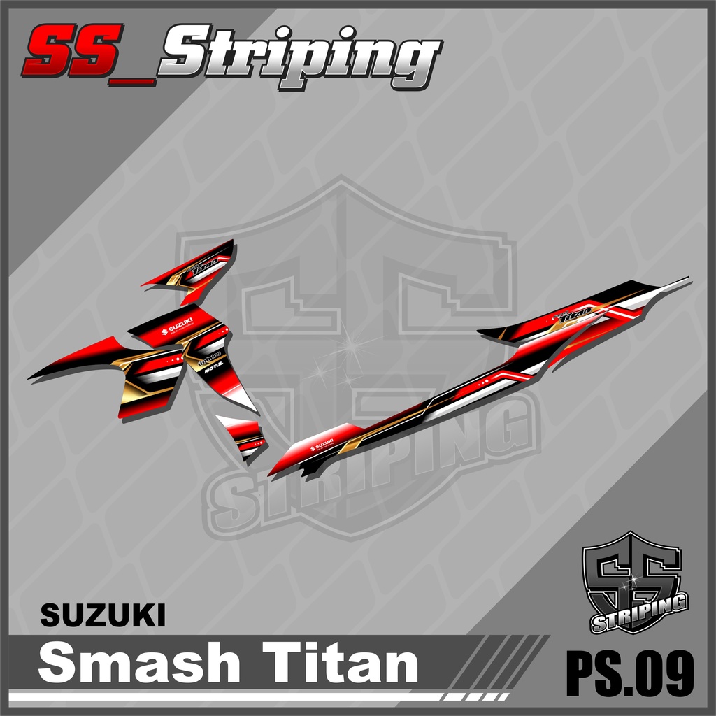 Sticker Striping List Variasi Smash Titan - Striping Smash Titan. PS.009