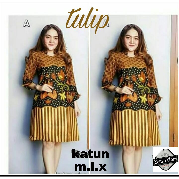 tunik batik/baju batik perempuan/ baju batik/tunik /atasan batik/blouse batik