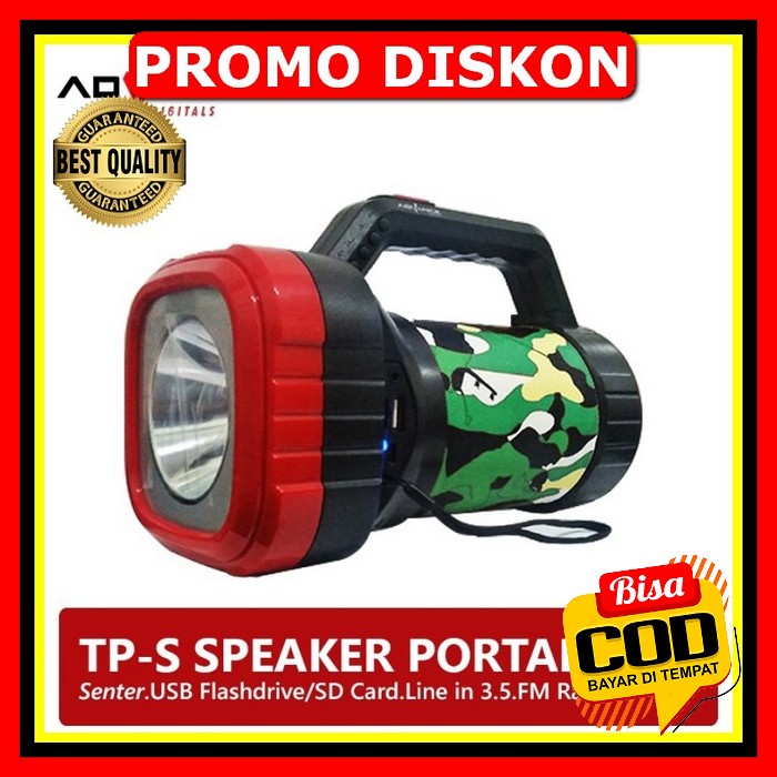 Speaker Bluetooth Spiker Portable Mini Speker Bass Sepiker Aktif  FP770 Advance Tp S Portable Led Li