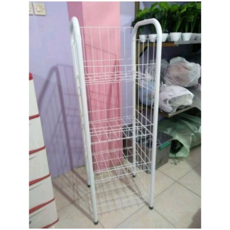 RAK WARUNG JUMBO / RAK CHIKI / RAK SNACK / RAK SERBAGUNA BESI SUSUN 4 JUMBO P 40CM L 45CM T 139