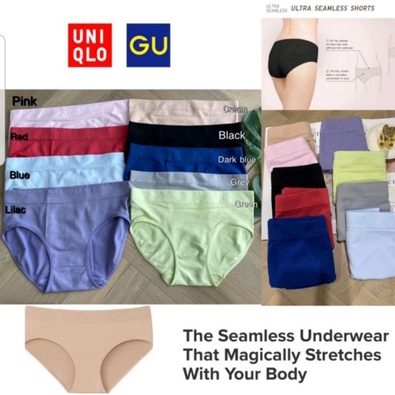 Branded Original Uniqlo Panty Celana Dalam Underwear Seamless (Sisa Export)