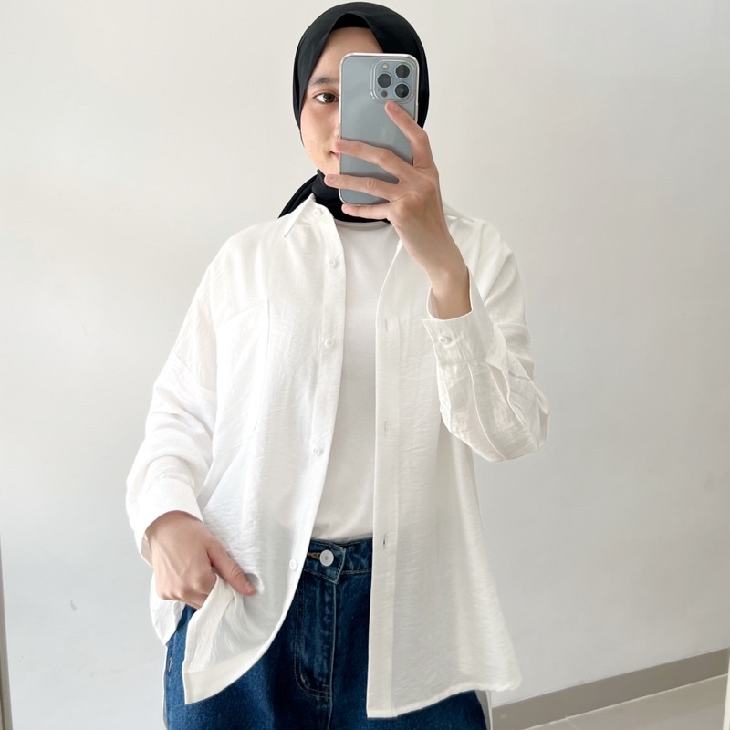 grosir_solo || KEMEJA AIRFLOW OVERSIZE /  SABA TOP / KEMEJA JUMBO CRINKLE AIRFLOW / KEMEJA RIVER BASIC AUDREY BLOUSE