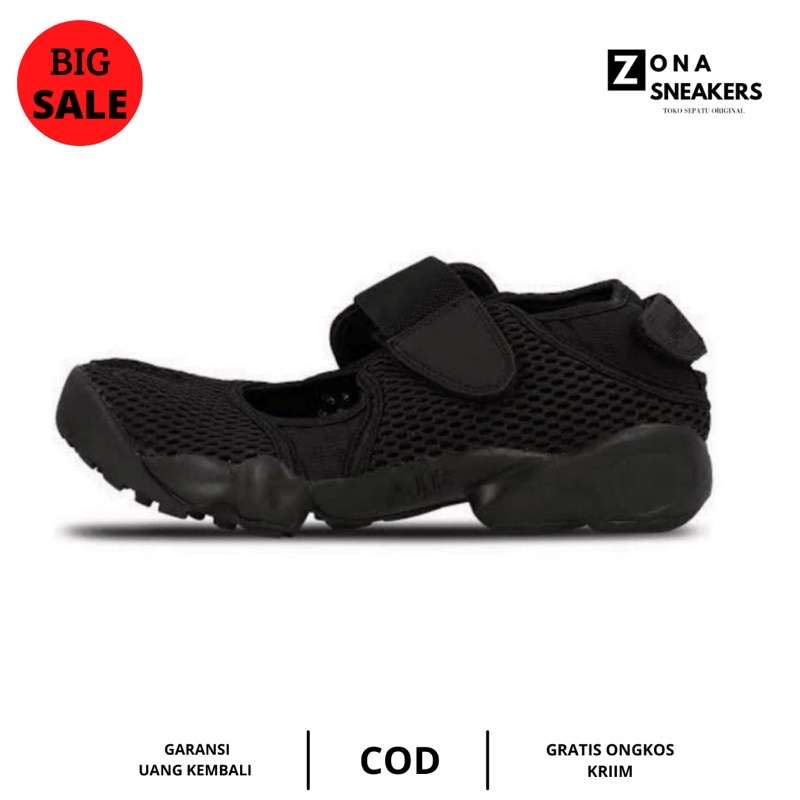 NIKE AIR RIFT FULL BLACK || SEPATU NIKE 100% ORIGINAL