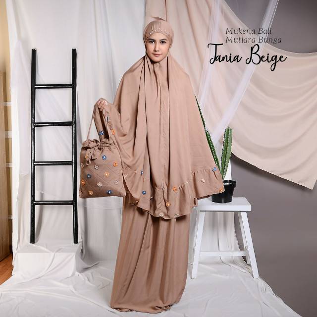 MUKENA BALI DEWASA MUTIARA TANIA BUNGA | MUKENA KATUN RAYON DAISY TRAVELLING | GROSIR MUKENA