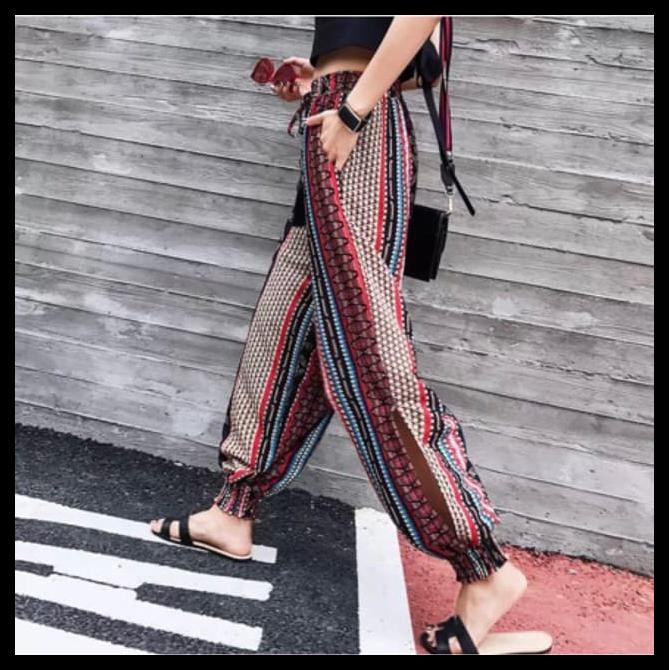 Legging Wanita Jogger Etnik Batik Wanita Jumbo