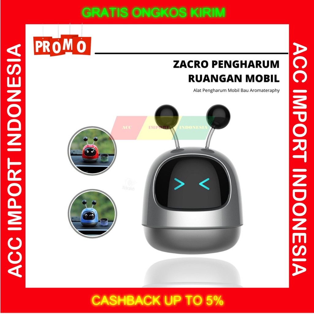 Pengharum Mobil Pewangi Ruangan Karakter Robot Lucu Bonus Pengharum