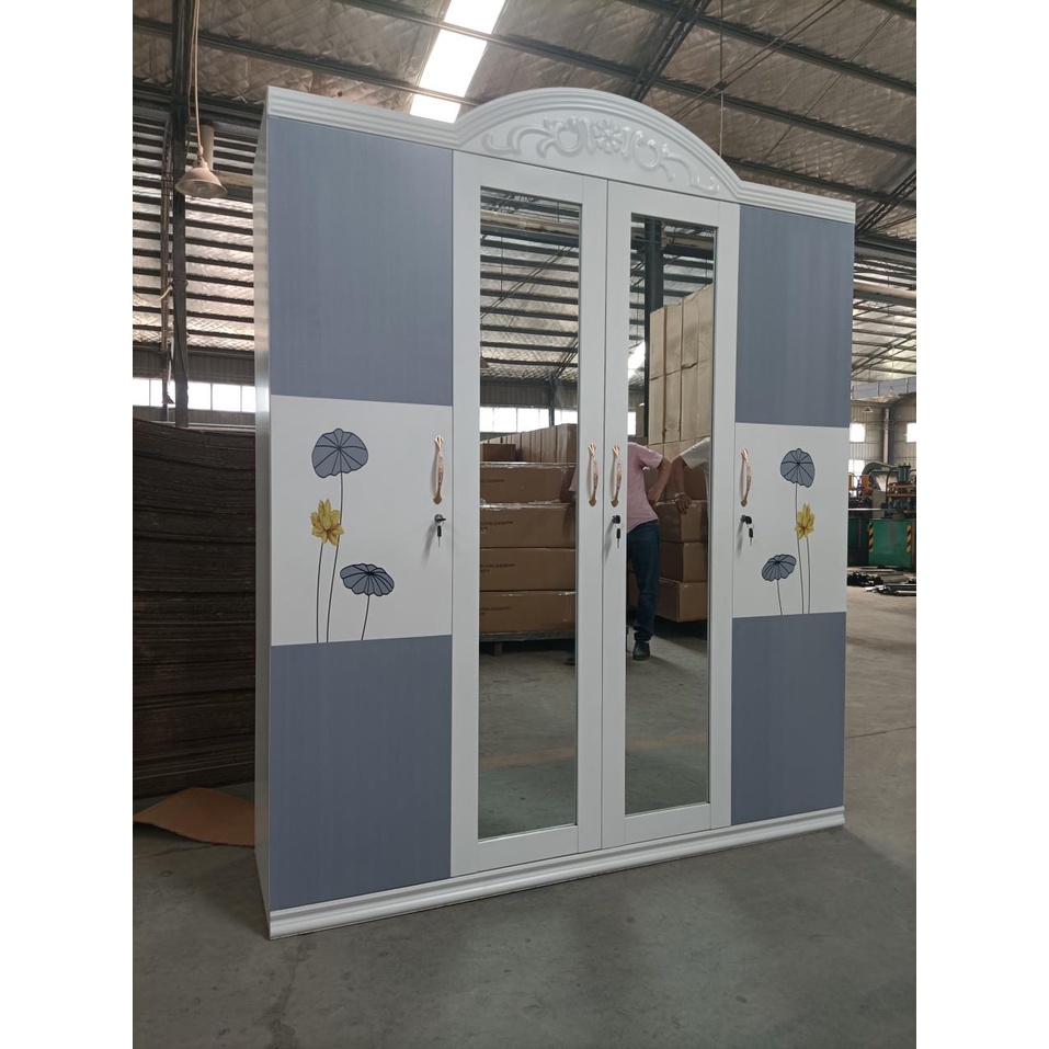 Lemari Pakaian | Lemari Baju Besi 4 Pintu Terbaru