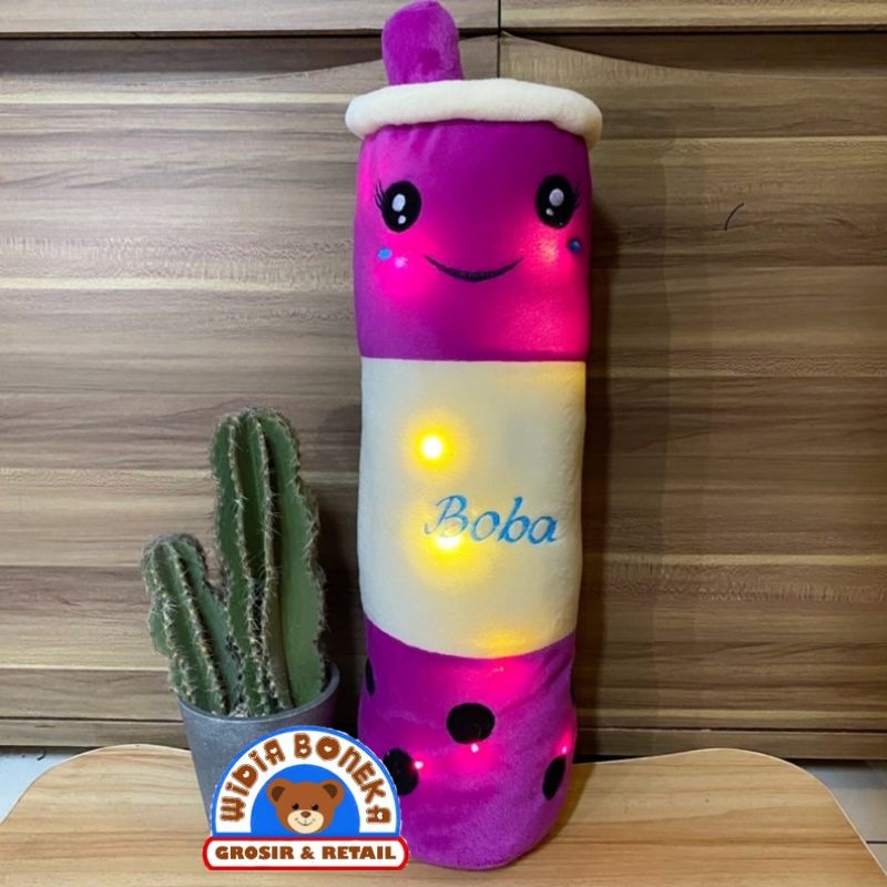 Boneka Guling Boba 55 cm LED