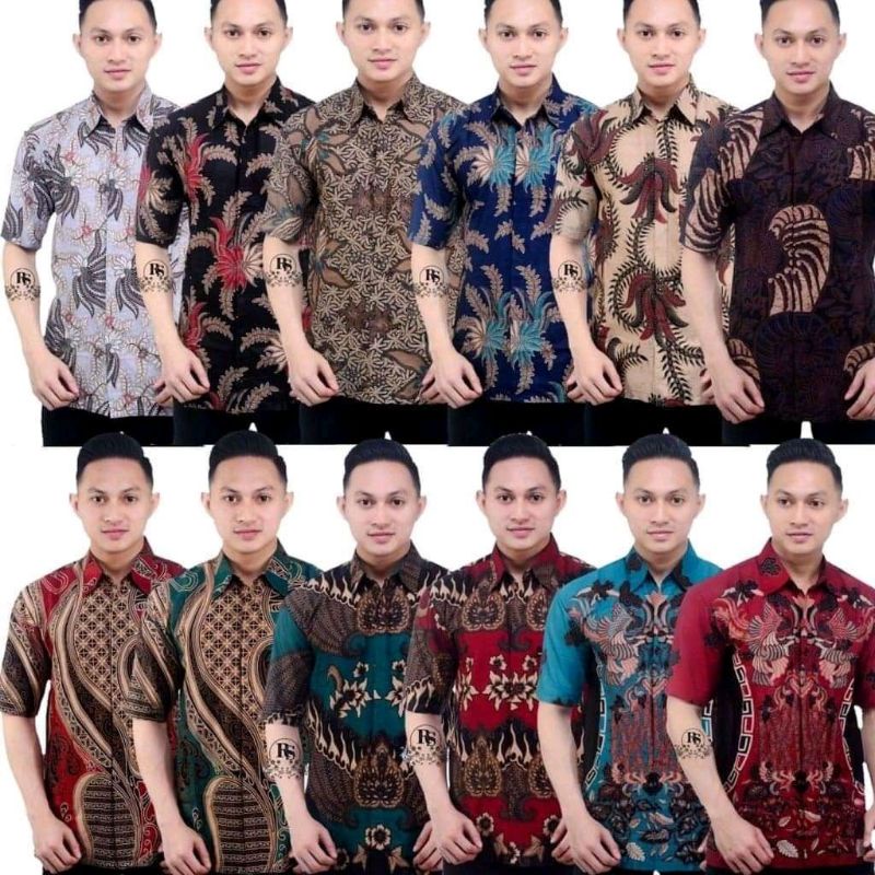 NEW ARRIVAL DISTRO BATIK PRIA BORDIR SOGAN HRB026 BATIKAF