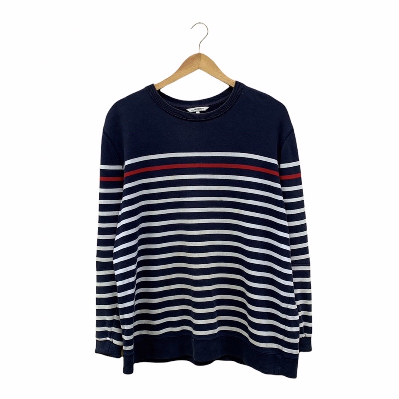 Crewneck stripe basic uniqlo preloved thrift