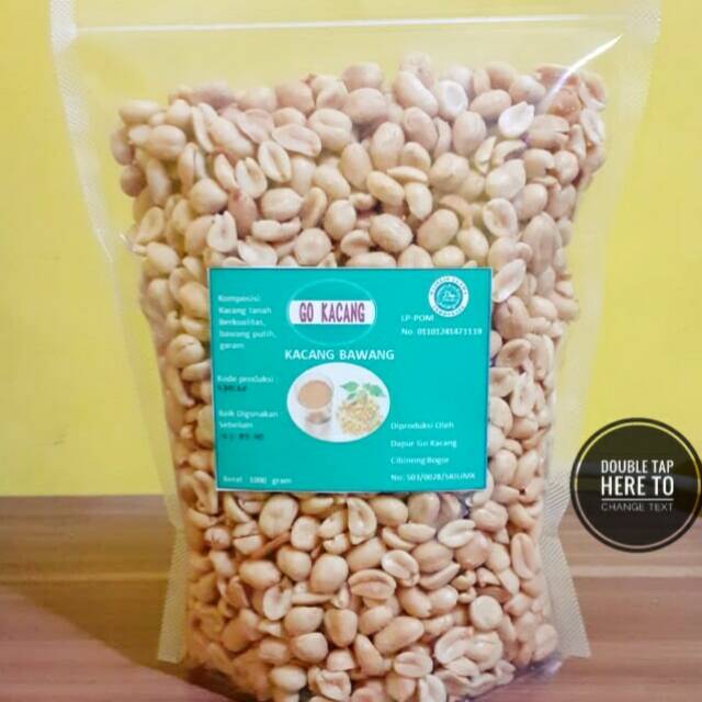 

Kacang bawang Super Gurih Banget Alami Tanpa Pengawet Sudah Bersertifikat Halal Isi 1kg