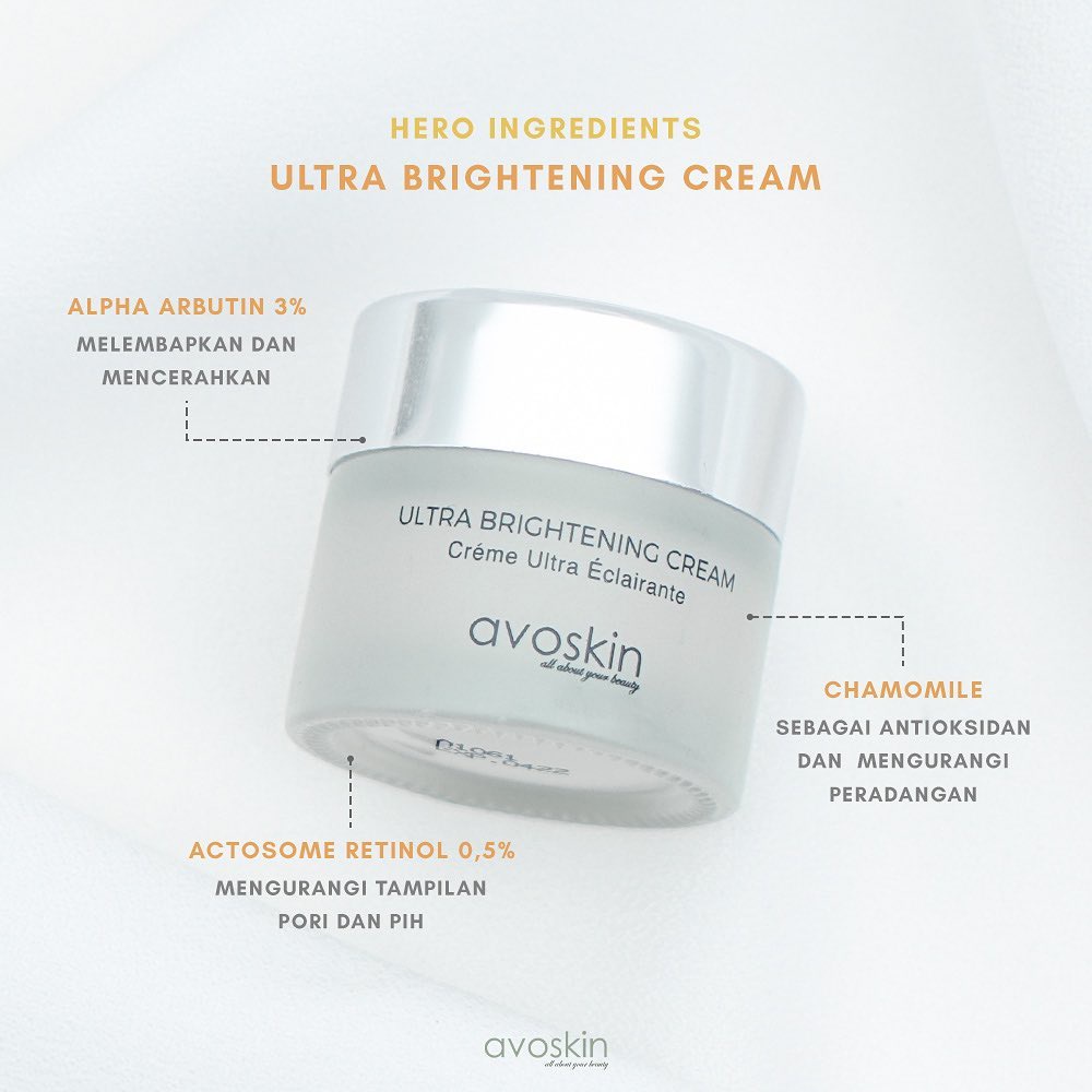 ★ BB ★ AVOSKIN Ultra Brightening Cream 10gr