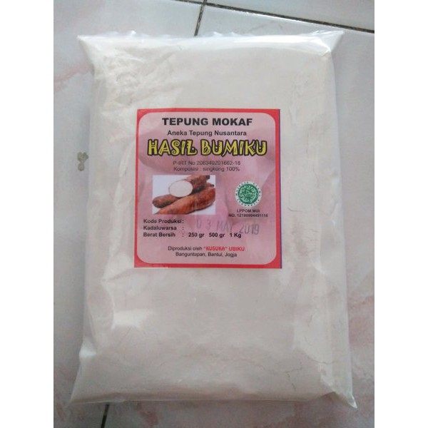 

Tepung Mokaf kemasan 500 GRAM/Tepung Mocaf 500gr/Mocaf Powder 500 GRAM