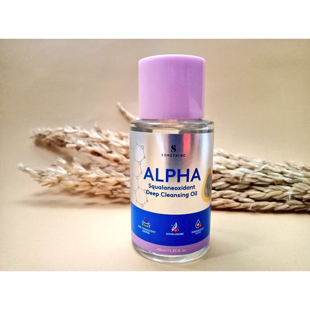 SOMETHINC Alpha Squalaneoxidant Deep Cleansing Oil - Pembersih Pelembab Minyak Kotoran Wajah