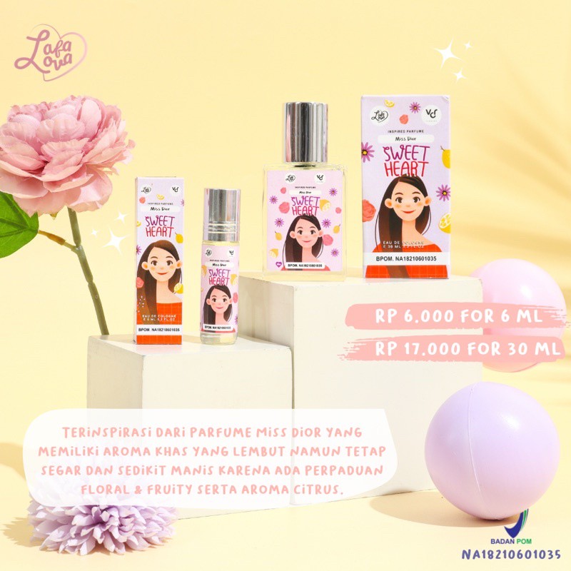 ORI! Lafalova x Vichira Inspired Parfume Roll On 6ml Bpom | LAVENA PARFUM PRIA &amp; WANITA