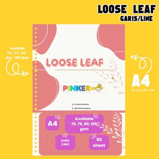 A4 Loose leaf HVS - Garis/line by pinkershop