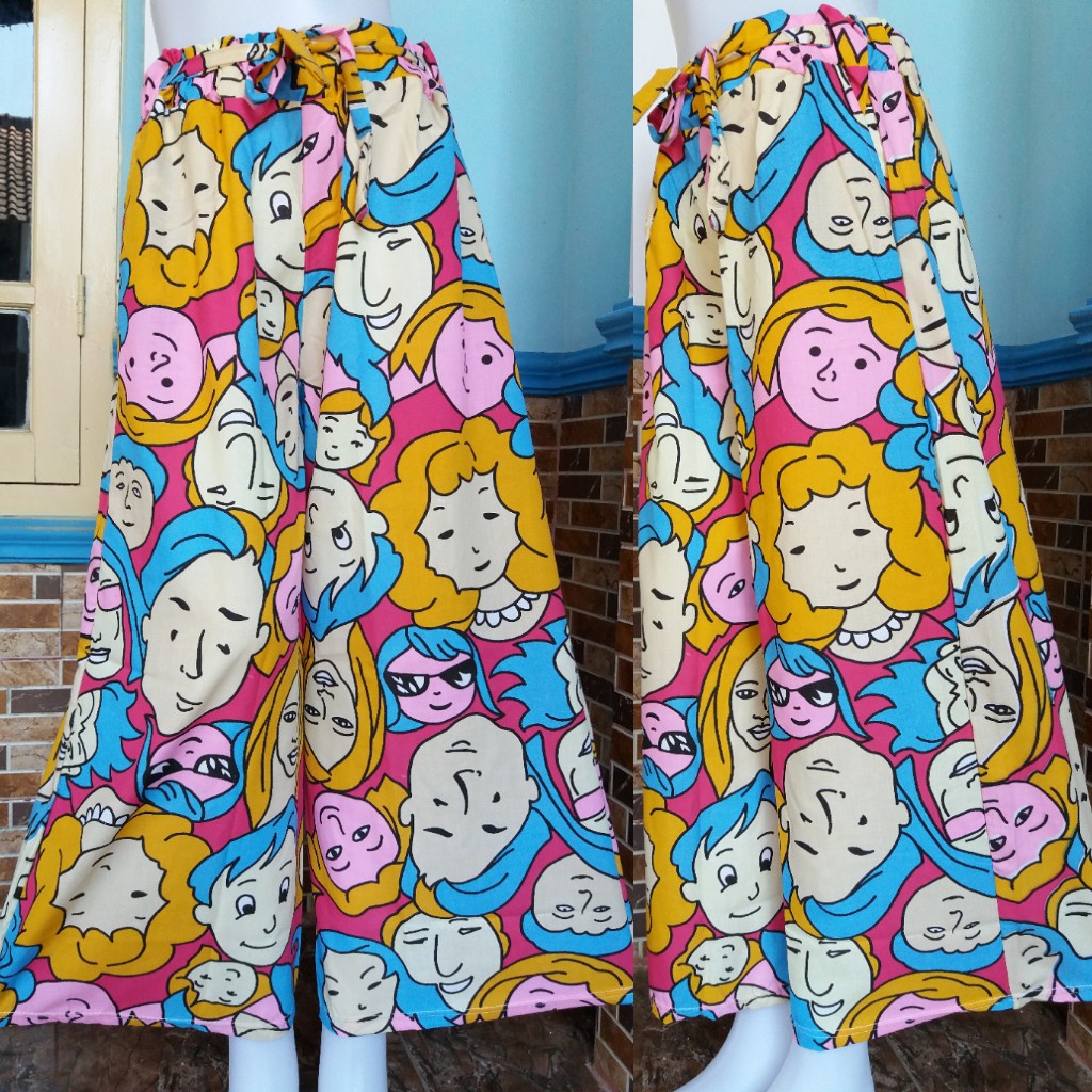 KULOT KATUN MOTIF TOPENG KARTUN
