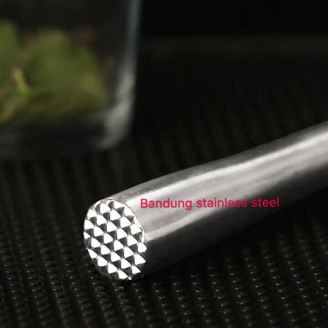 Muddler Ice crusher stick alat penghancur es batu buah kocktail stainless pc