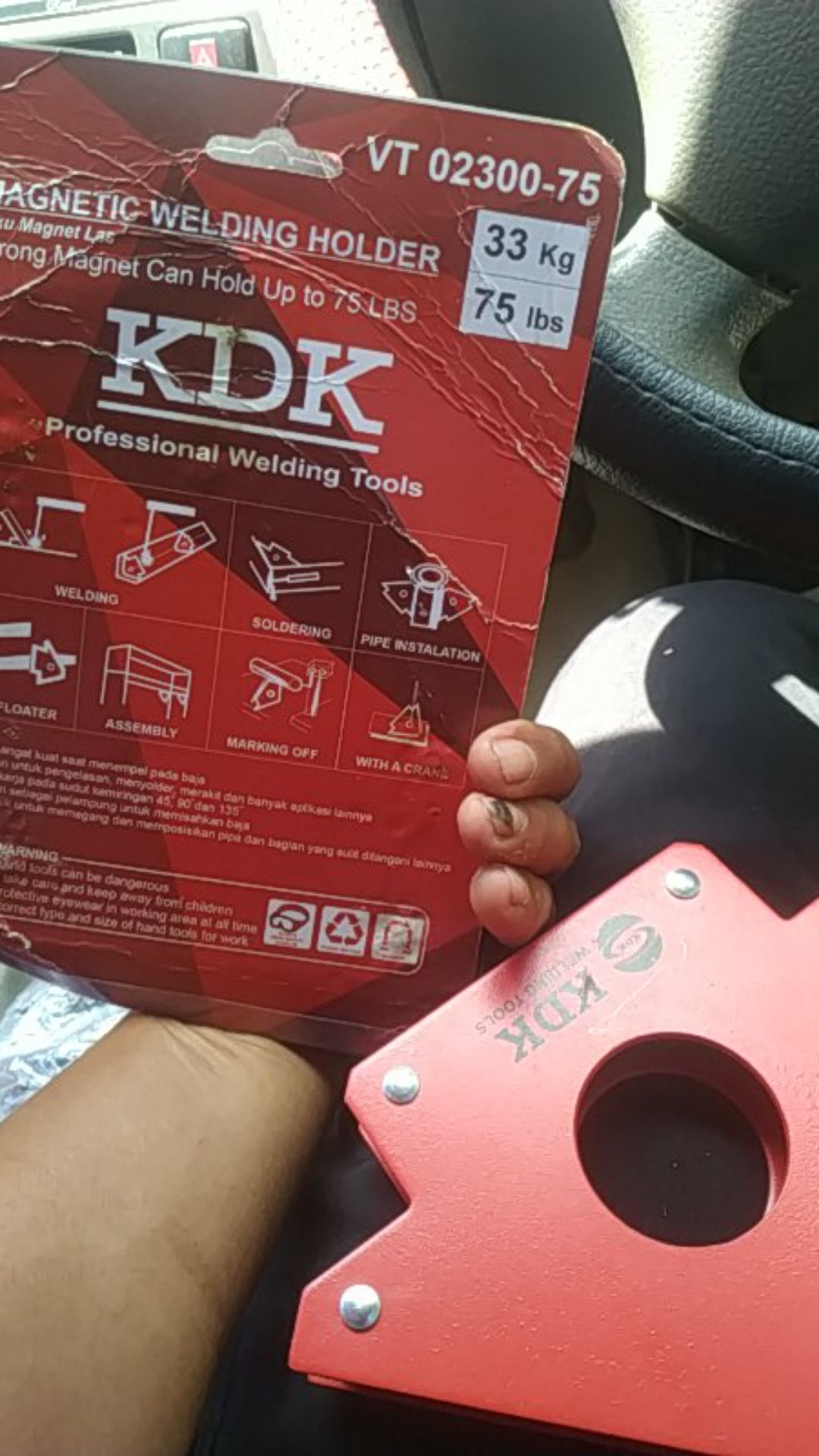 Siku Magnet Las 5 Inch 75lbs Kdk / Magnetic Welding Holder 5inch 75 Lbs Merk Kdk