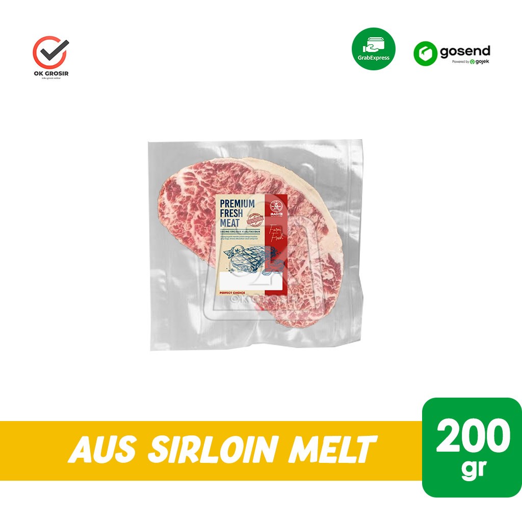 

Daging Steak AUS Sirloin Meltique Premium Beef 200gr (KHUSUS INSTANT)