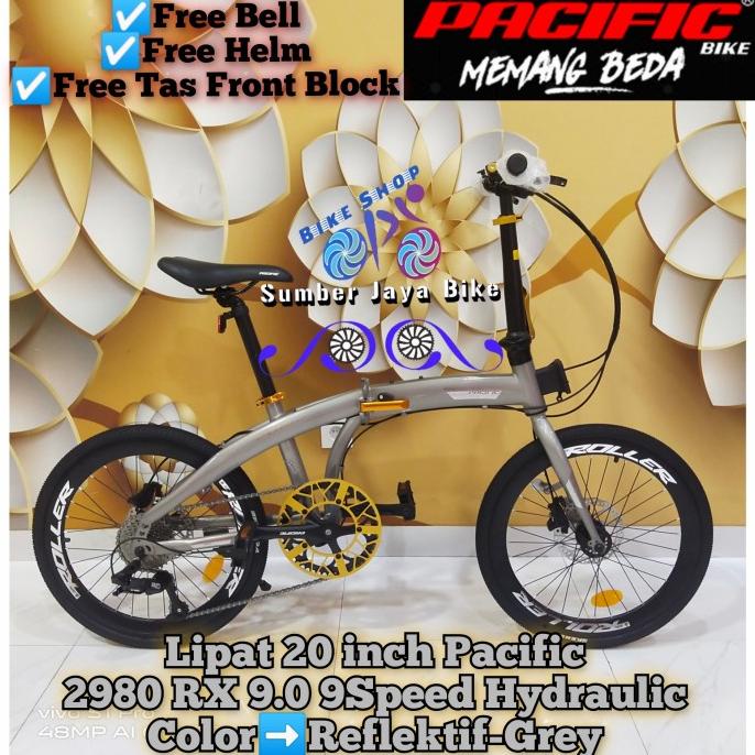 (BISA COD) Sepeda Lipat 20 Inch Pacific 2980 rx 9.0 Hydraulic