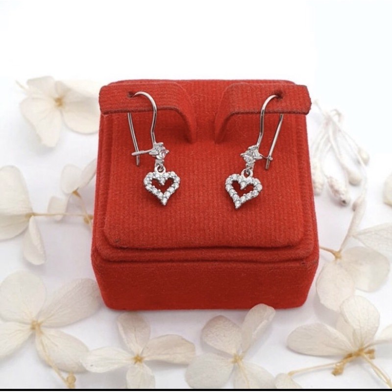 Anting gantungan love anting love perak 925 anting wanita perak 925 S292